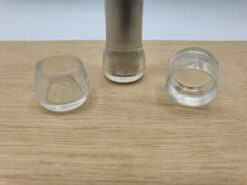 Stoelpootdoppen transparant PVC