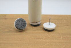Viltglijder met nagel Wit