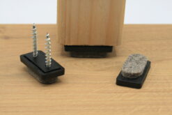 Viltglijder met schroef rechthoekig 32x15mm (vervangbaar)