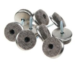 Viltglijder met schroef 18mm 100 stuks